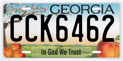 GA license plate CCK6462