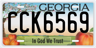 GA license plate CCK6569
