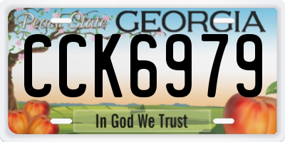 GA license plate CCK6979