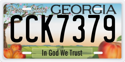 GA license plate CCK7379