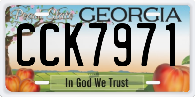 GA license plate CCK7971