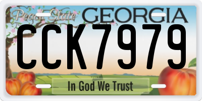 GA license plate CCK7979
