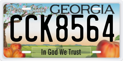 GA license plate CCK8564