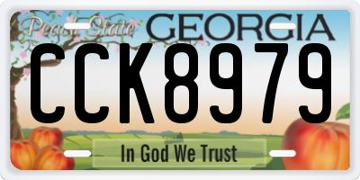 GA license plate CCK8979