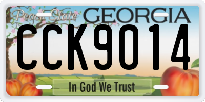 GA license plate CCK9014