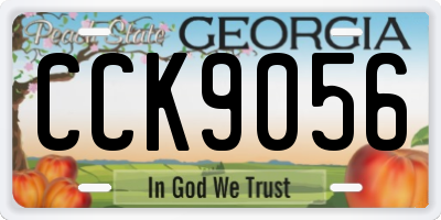GA license plate CCK9056