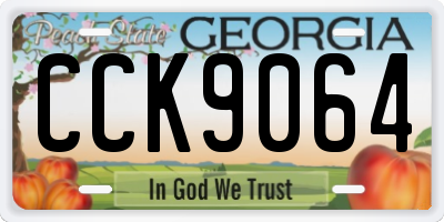 GA license plate CCK9064