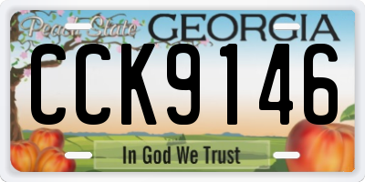 GA license plate CCK9146