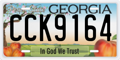GA license plate CCK9164