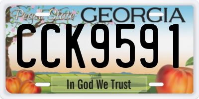 GA license plate CCK9591