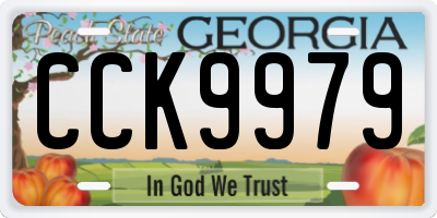 GA license plate CCK9979