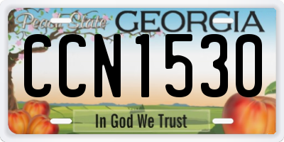 GA license plate CCN1530