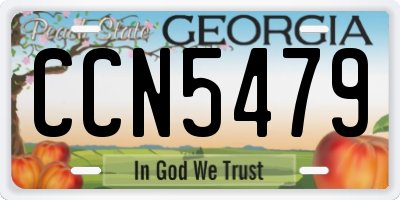 GA license plate CCN5479