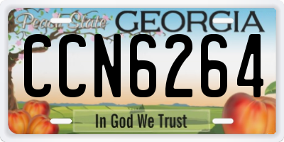 GA license plate CCN6264