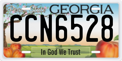 GA license plate CCN6528