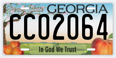 GA license plate CCO2064