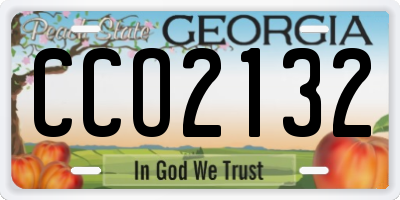 GA license plate CCO2132
