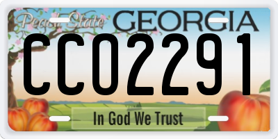 GA license plate CCO2291