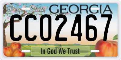 GA license plate CCO2467