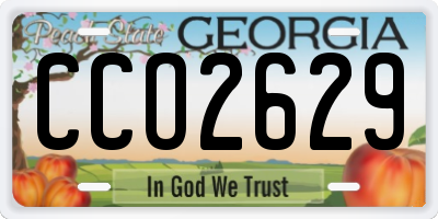 GA license plate CCO2629