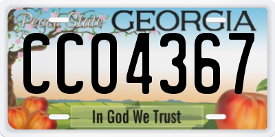 GA license plate CCO4367