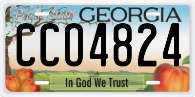 GA license plate CCO4824