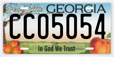 GA license plate CCO5054