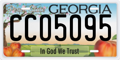 GA license plate CCO5095