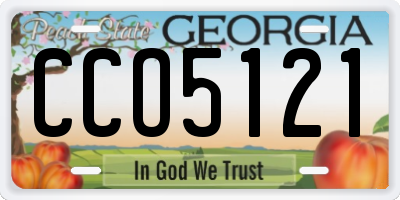 GA license plate CCO5121