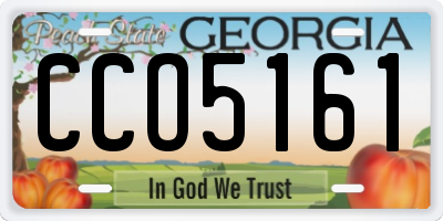 GA license plate CCO5161
