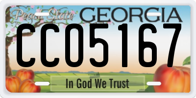 GA license plate CCO5167