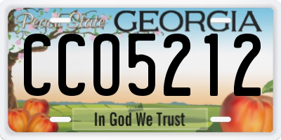 GA license plate CCO5212