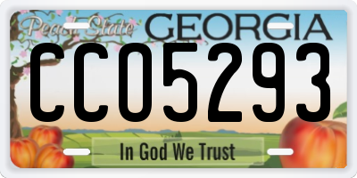 GA license plate CCO5293