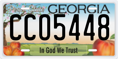 GA license plate CCO5448