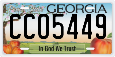 GA license plate CCO5449