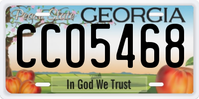 GA license plate CCO5468