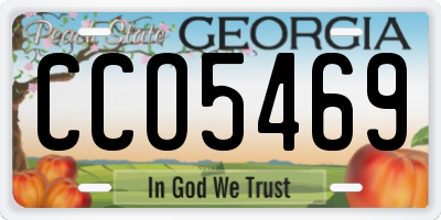 GA license plate CCO5469