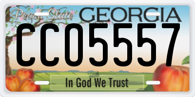 GA license plate CCO5557