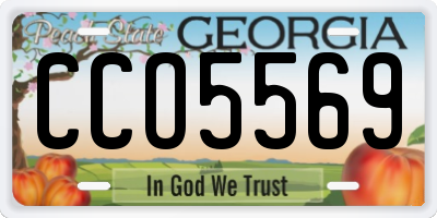 GA license plate CCO5569
