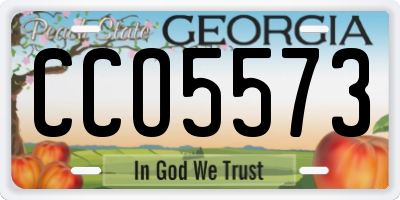 GA license plate CCO5573