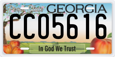 GA license plate CCO5616
