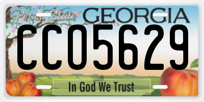 GA license plate CCO5629