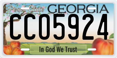 GA license plate CCO5924
