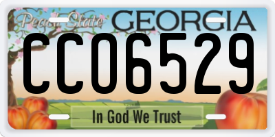 GA license plate CCO6529