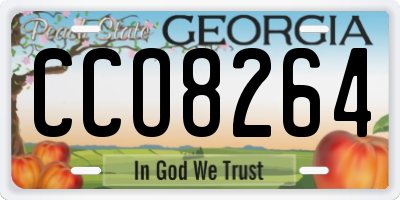 GA license plate CCO8264