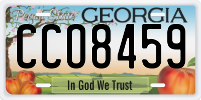 GA license plate CCO8459