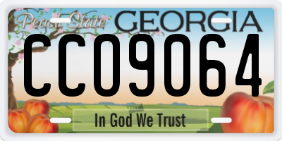 GA license plate CCO9064