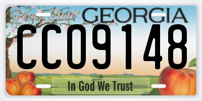 GA license plate CCO9148