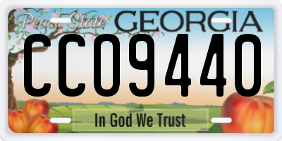 GA license plate CCO9440
