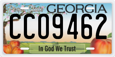 GA license plate CCO9462